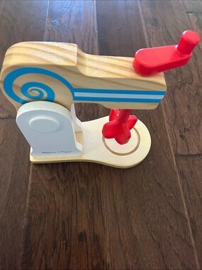 Melissa & Doug Wooden Toy Mixer in Blue, Red, White no bowls only the mixer
